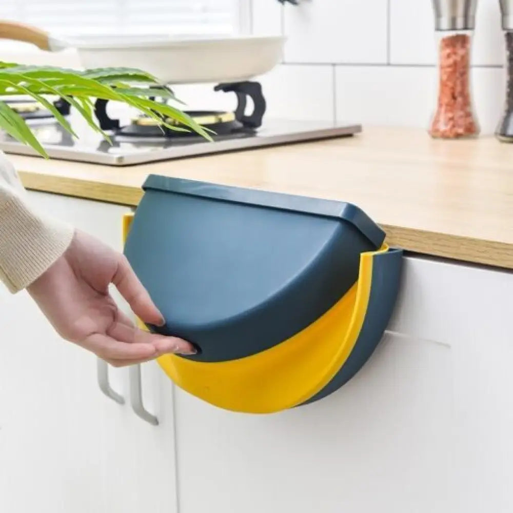 Wall-Mounted Folding Garbage Bin – Space-Saving Kitchen Trash