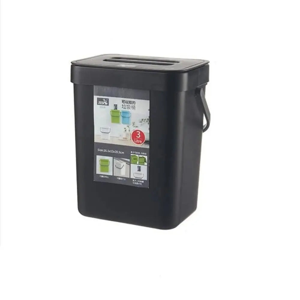 Wall-Mounted Hanging Trash Bin – Space-Saving Waste Basket