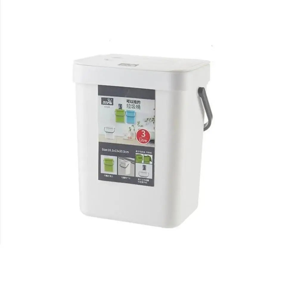 Wall-Mounted Hanging Trash Bin – Space-Saving Waste Basket