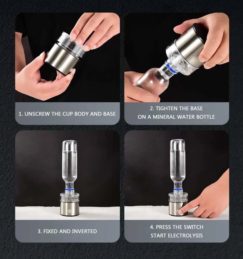 Hydrogen Water Detoxifier Bottle