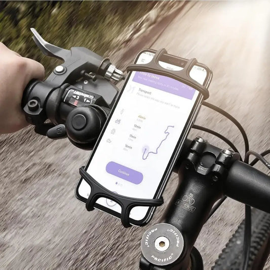 Waterproof Bike Phone Holder – GPS Mount, Silicone Net Grip