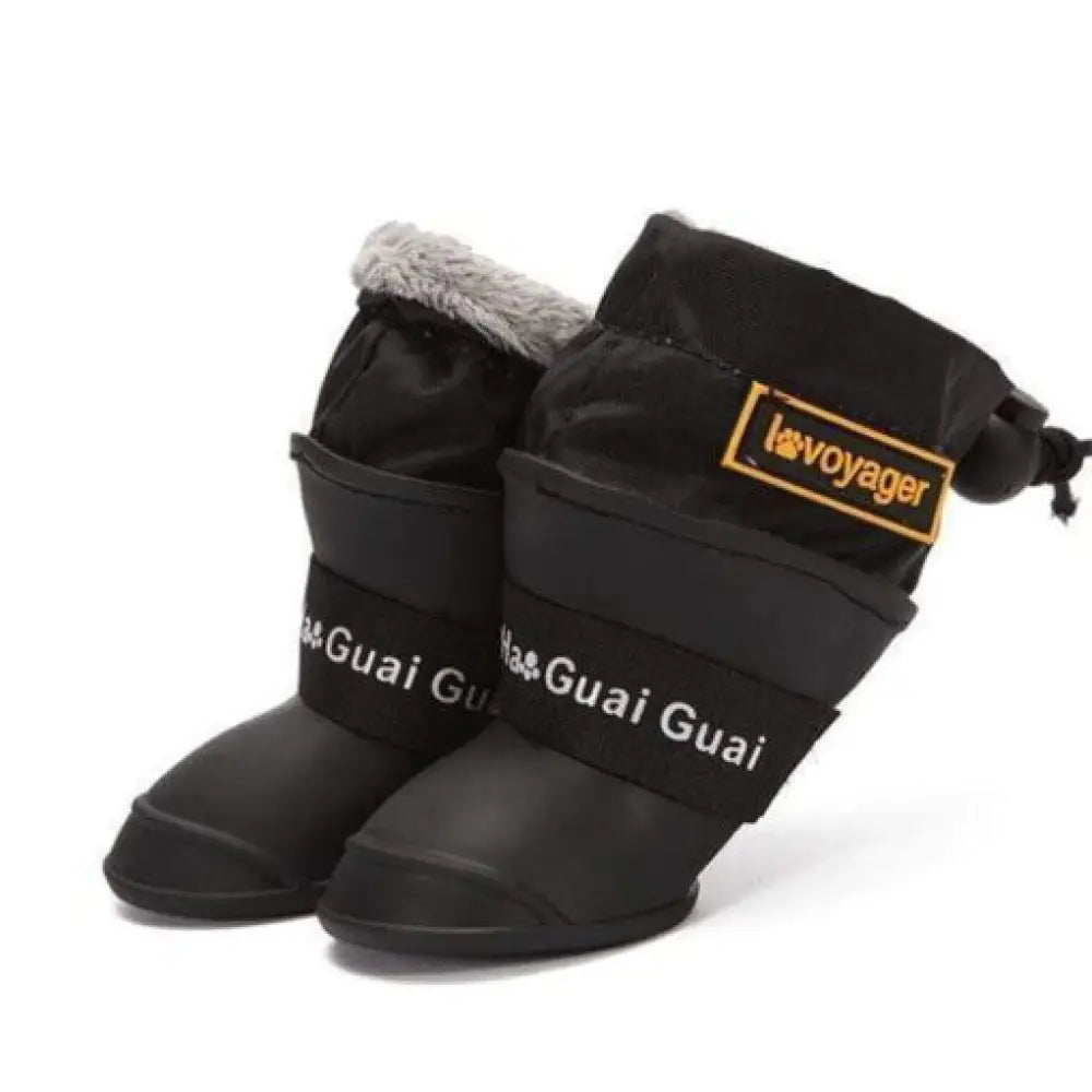 Waterproof Dog Rain Boots – Silicone Fleece
