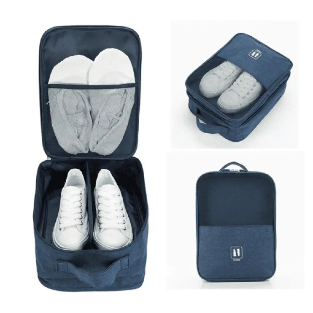 Waterproof Foldable 3-in-1 Travel Shoe Bag