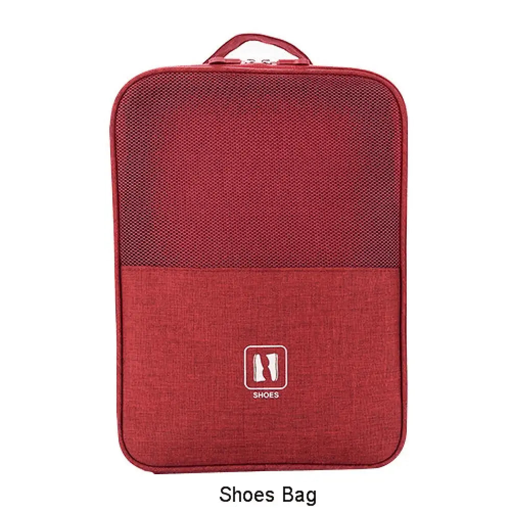 Waterproof Foldable 3-in-1 Travel Shoe Bag