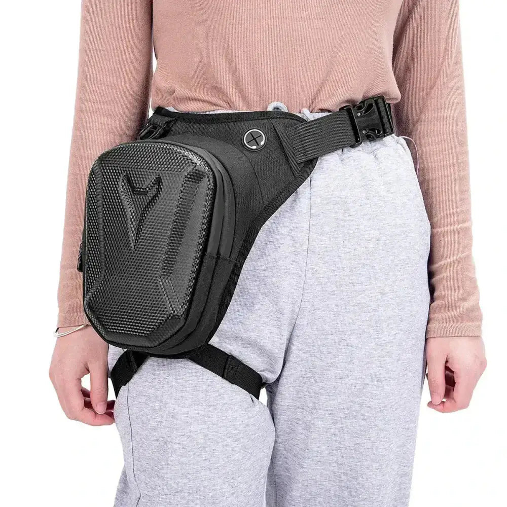 Waterproof Motorcycle Leg Bag – EVA Hard Shell, 3-Way Carry