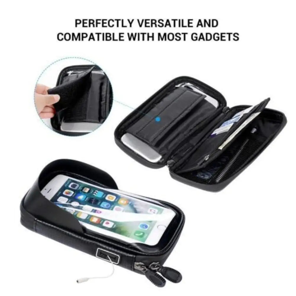 Waterproof Motorcycle Phone Mount – Fits 6.1" Phones