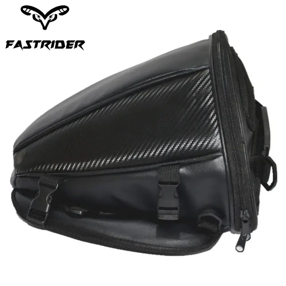 Waterproof Motorcycle Tail Bag – PU Leather, Saddle Rear Seat