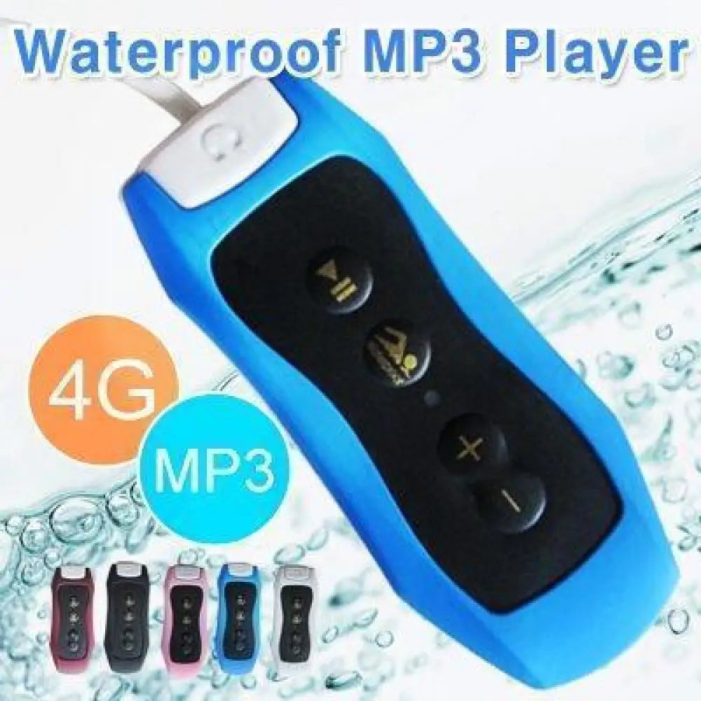 Waterproof MP3 Player – IPX8, 8Hr Battery, For Swimming