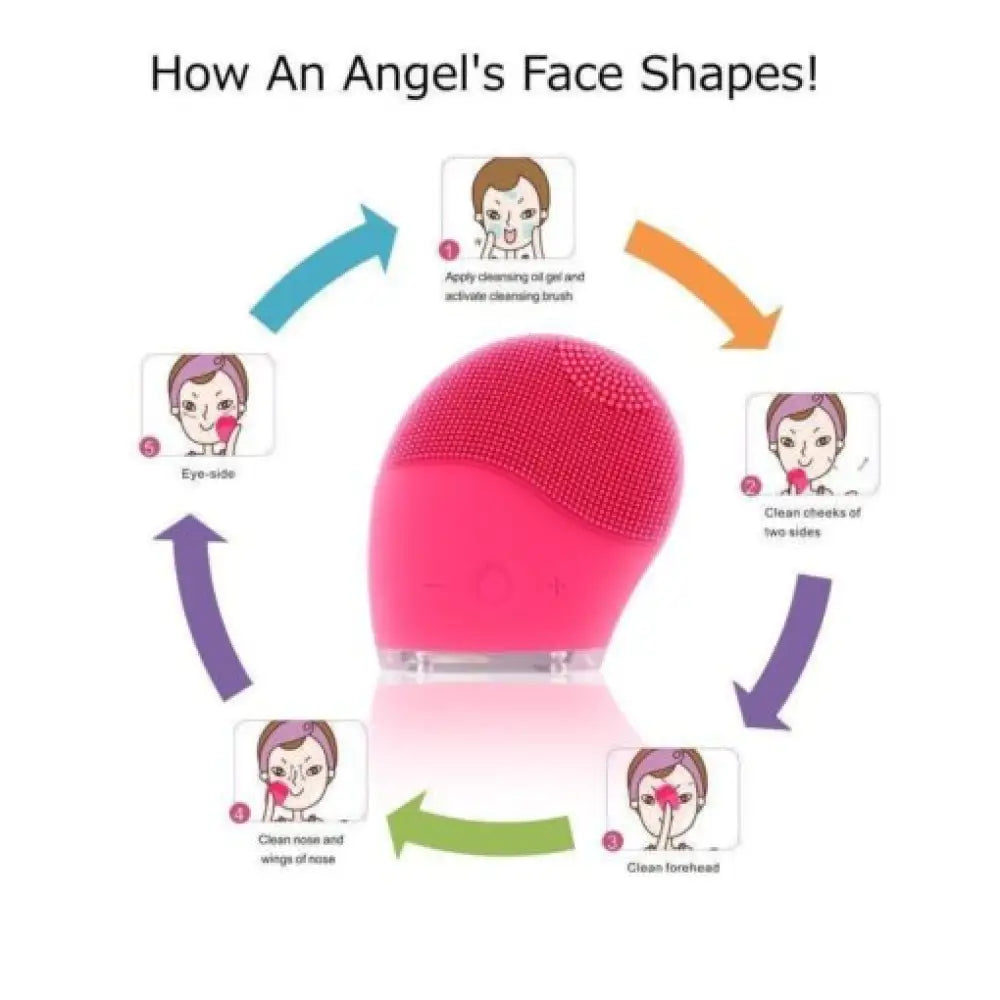 Waterproof Silicone Facial Cleansing Brush – Sonic, USB
