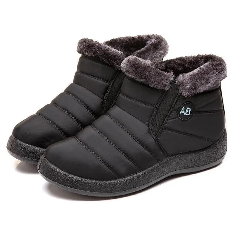 Waterproof Women’s Fleece Winter Boots – Fur Lined, Anti-Slip