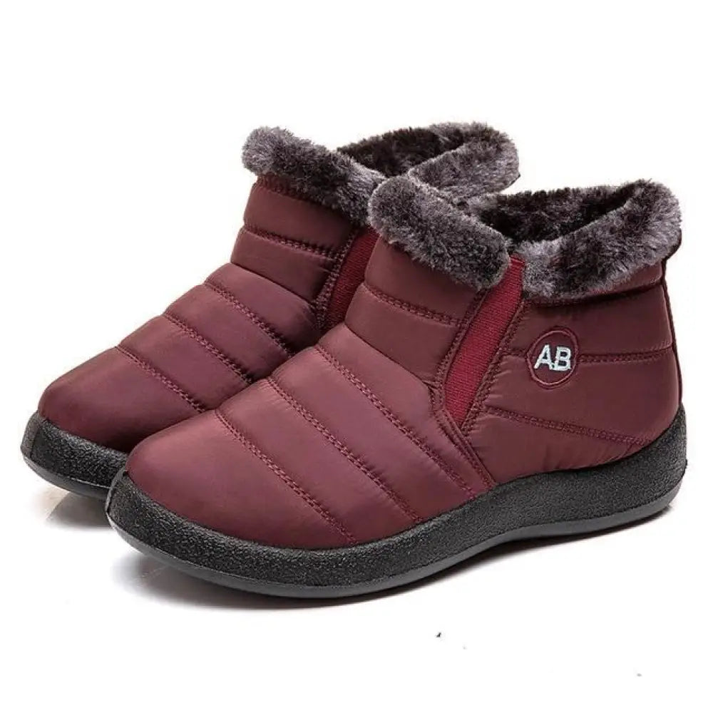 Waterproof Women’s Fleece Winter Boots – Fur Lined, Anti-Slip