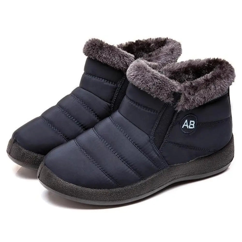 Waterproof Women’s Fleece Winter Boots – Fur Lined, Anti-Slip