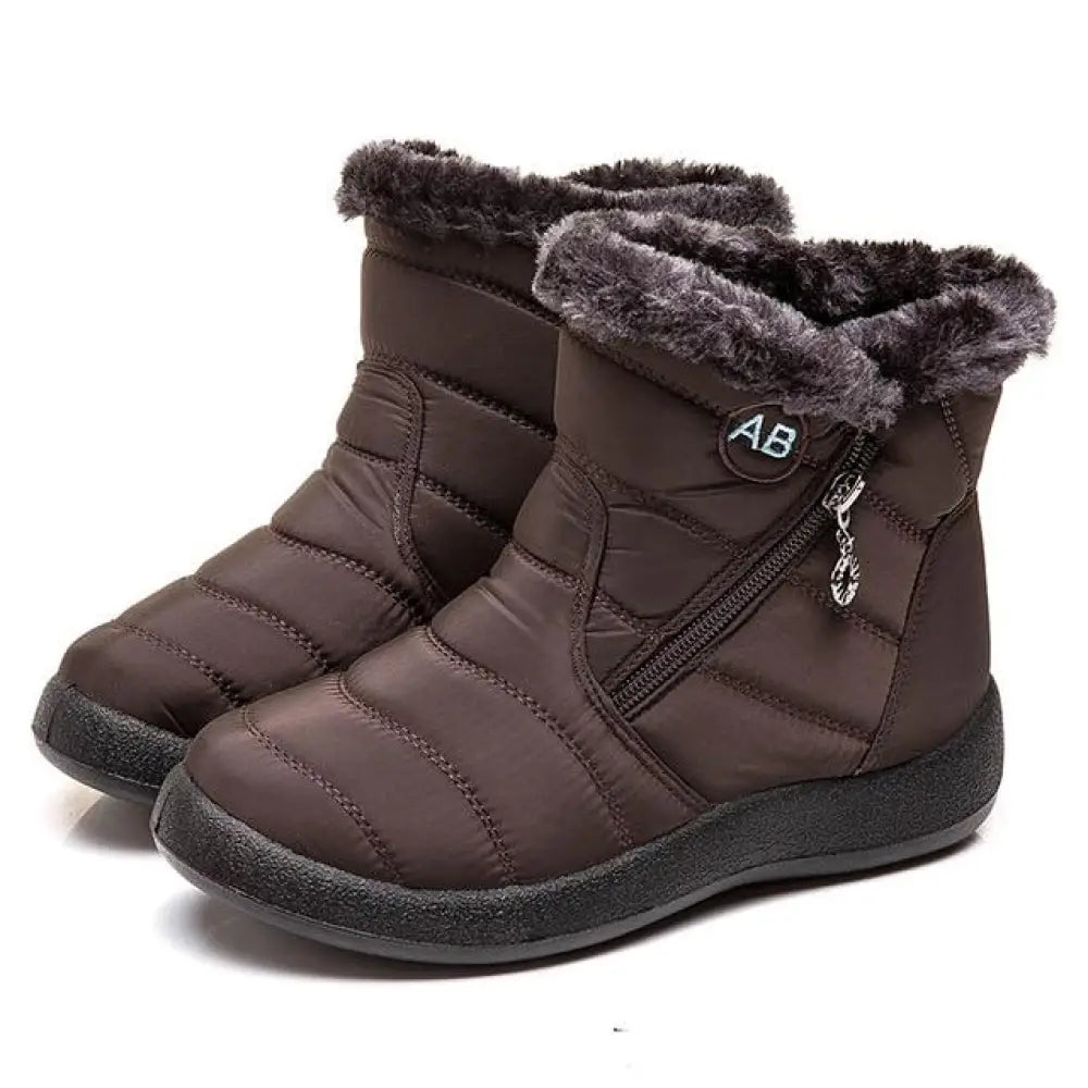 Waterproof Women’s Fleece Winter Boots – Fur Lined, Anti-Slip
