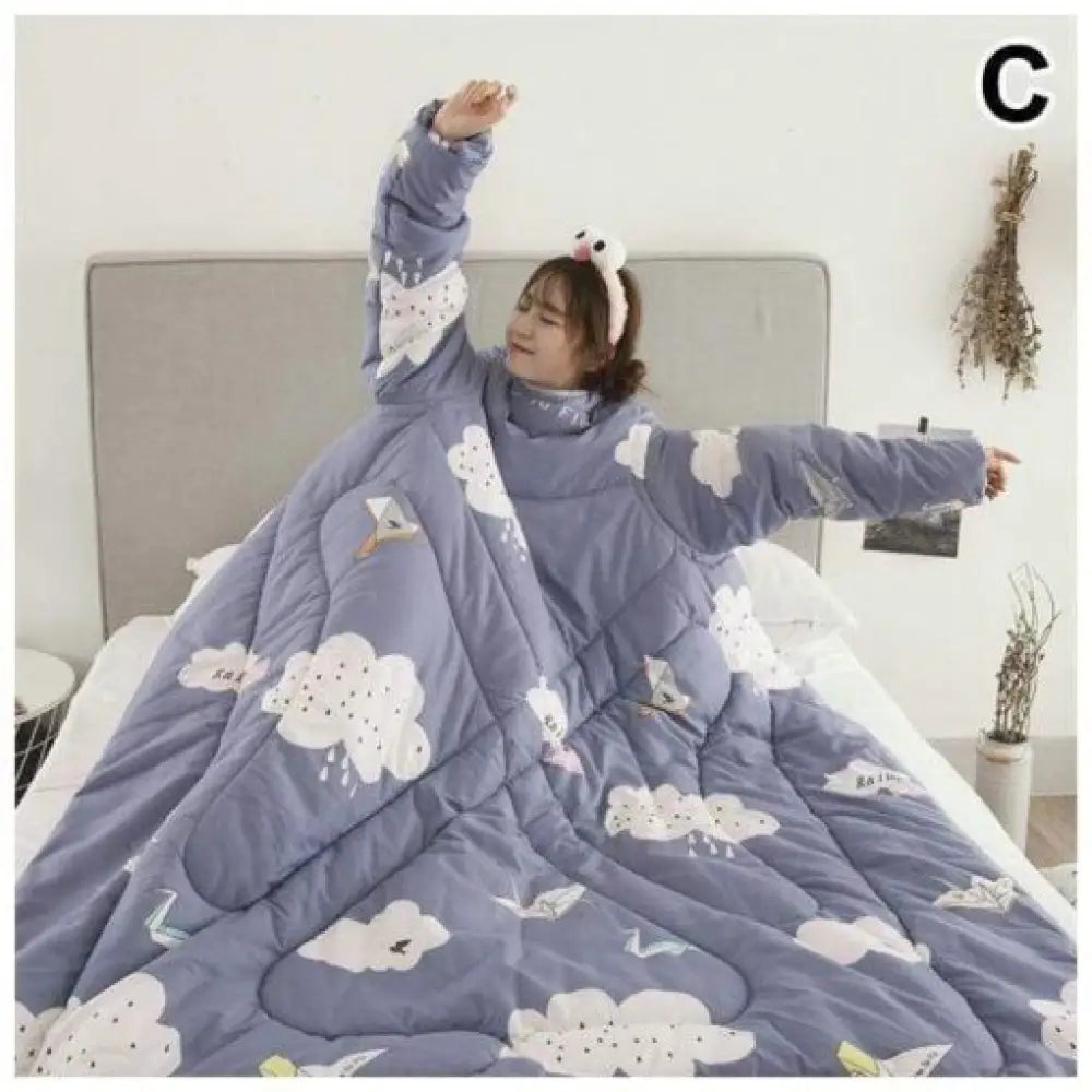 Wearable Weighted Blanket with Sleeves – 1.2x1.6m, 5 Colors