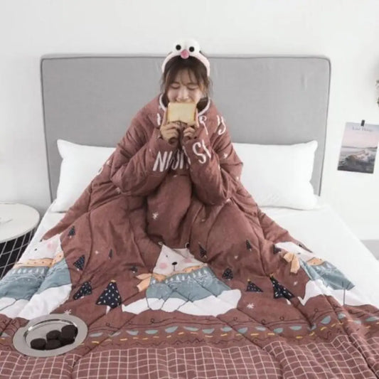 Wearable Weighted Blanket with Sleeves – 1.2x1.6m, 5 Colors