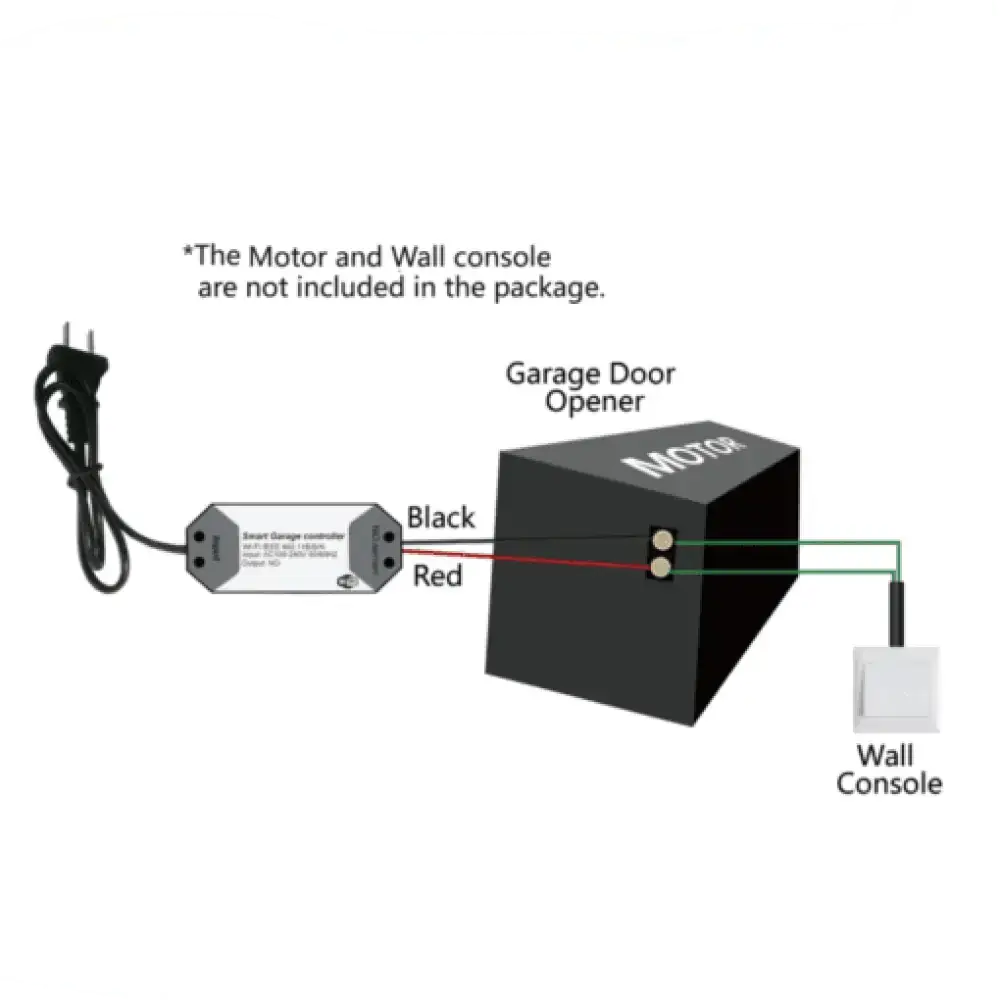 WiFi Smart Garage Door Opener – Remote, Voice & App Control