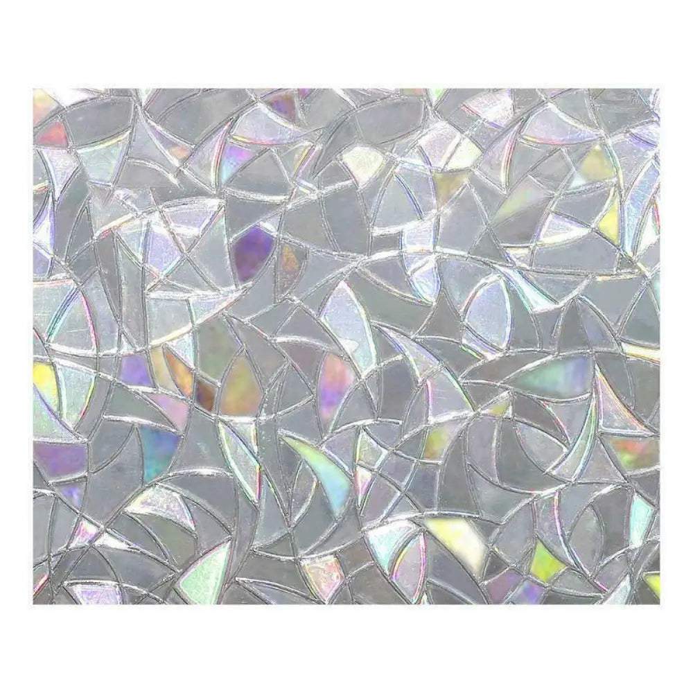 Window Privacy Rainbow Film – UV Block, No-Glue, 45x100cm