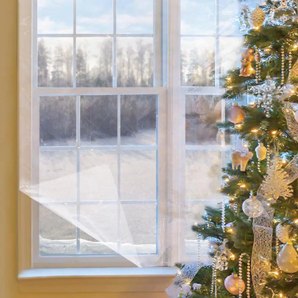 Window Shrink Film Insulation Kit – 62” x 210”, Patio Door
