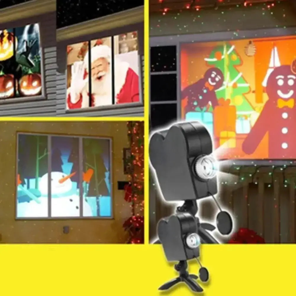 Winter Wonderland Window Projector – 12 Holiday Movies