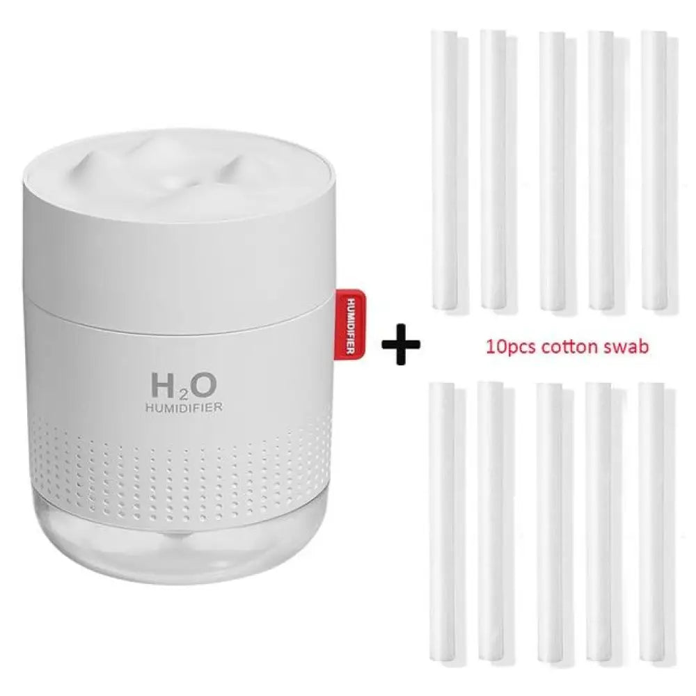 Wireless Air Humidifier – 750ml, LED Light & Essential Oils