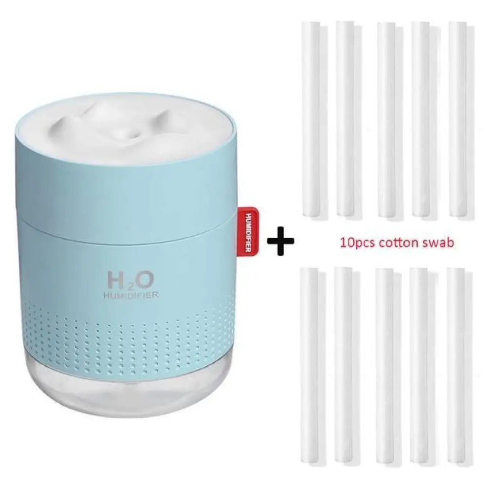 Wireless Air Humidifier – 750ml, LED Light & Essential Oils