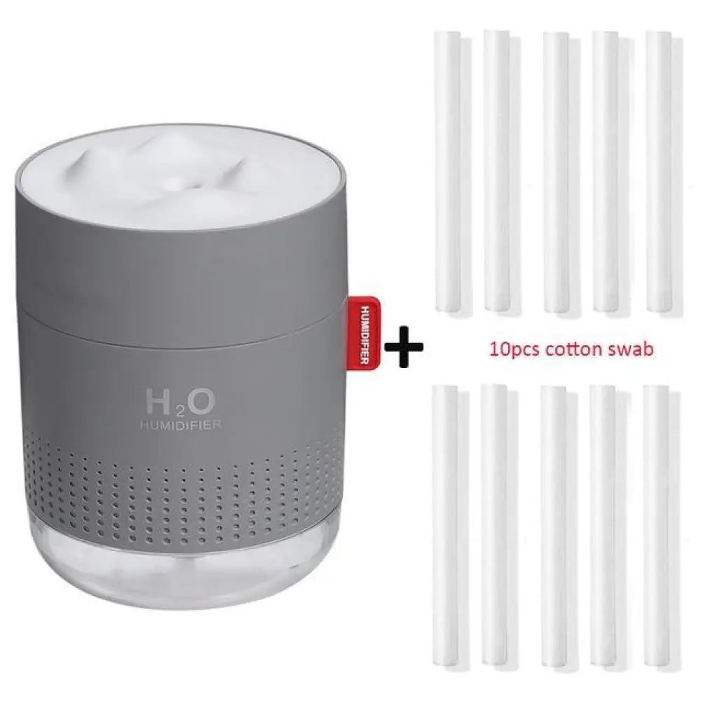 Wireless Air Humidifier – 750ml, LED Light & Essential Oils