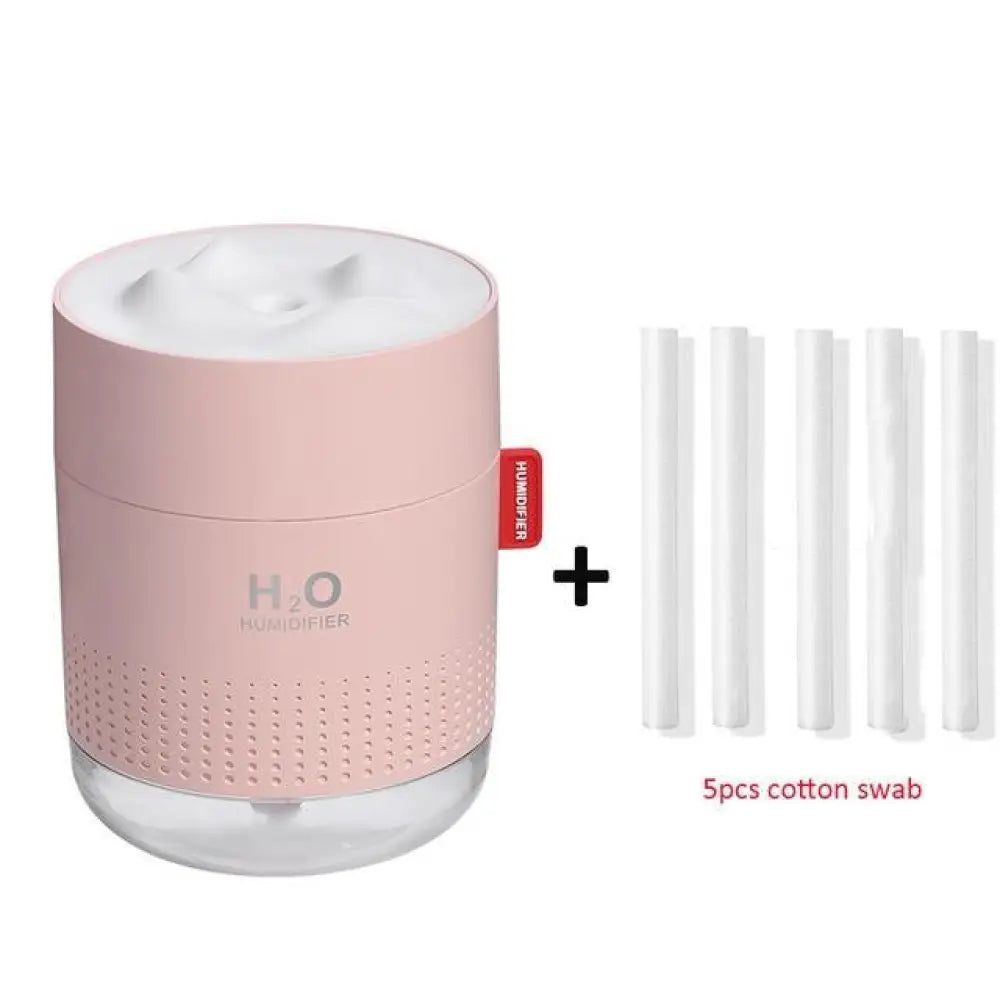 Wireless Air Humidifier – 750ml, LED Light & Essential Oils