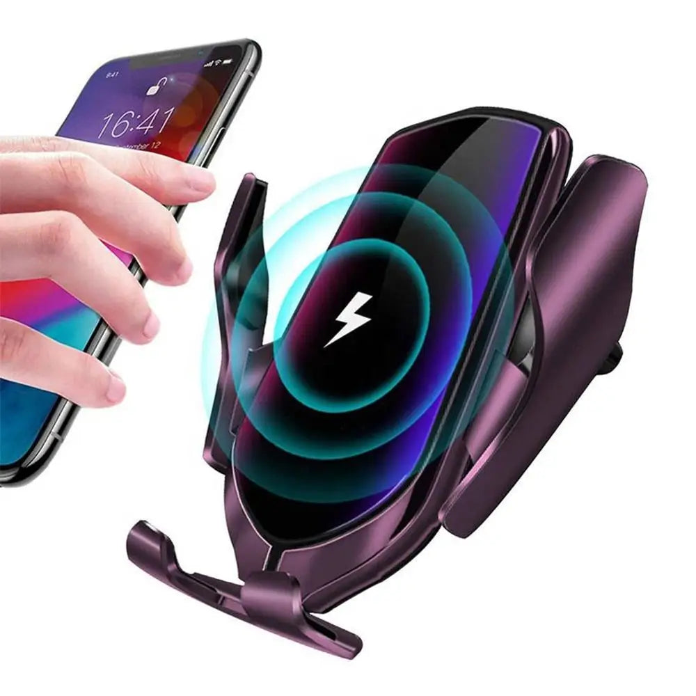 Wireless Auto Clamp Car Charger – 10W Fast, 360° Rotation