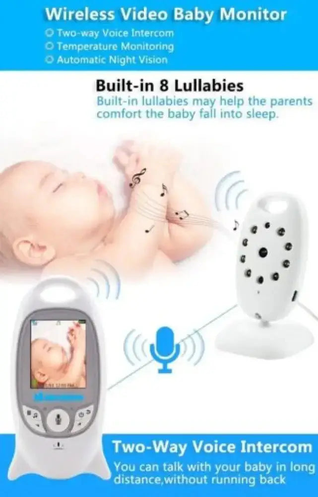 Wireless Baby Monitor – Mini Camera, Night Vision, 8Hr Battery