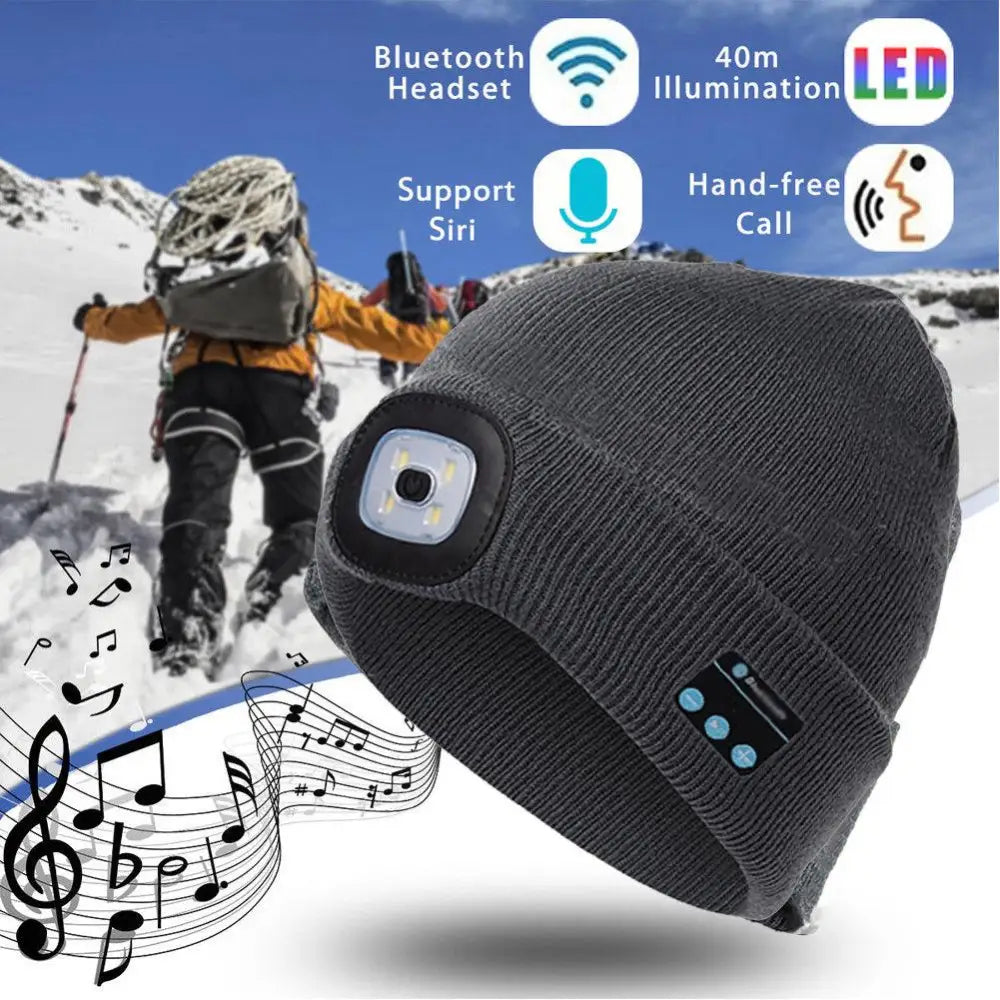 Wireless Bluetooth Headset Beanie – Music & Calls, 5Hr Play