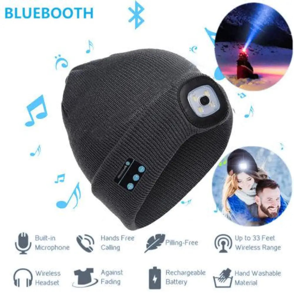 Wireless Bluetooth Headset Beanie – Music & Calls, 5Hr Play