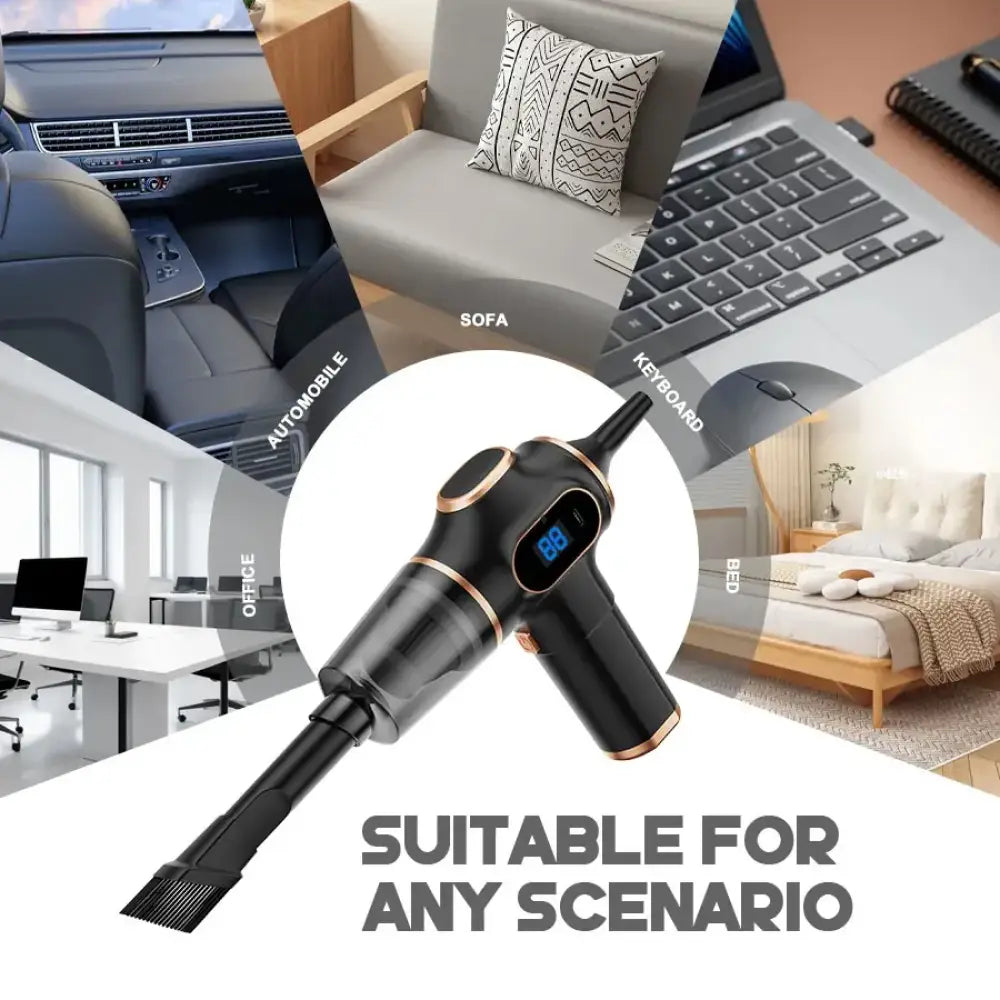 Wireless Car Vacuum Cleaner – High-Power Portable Mini Vacuum