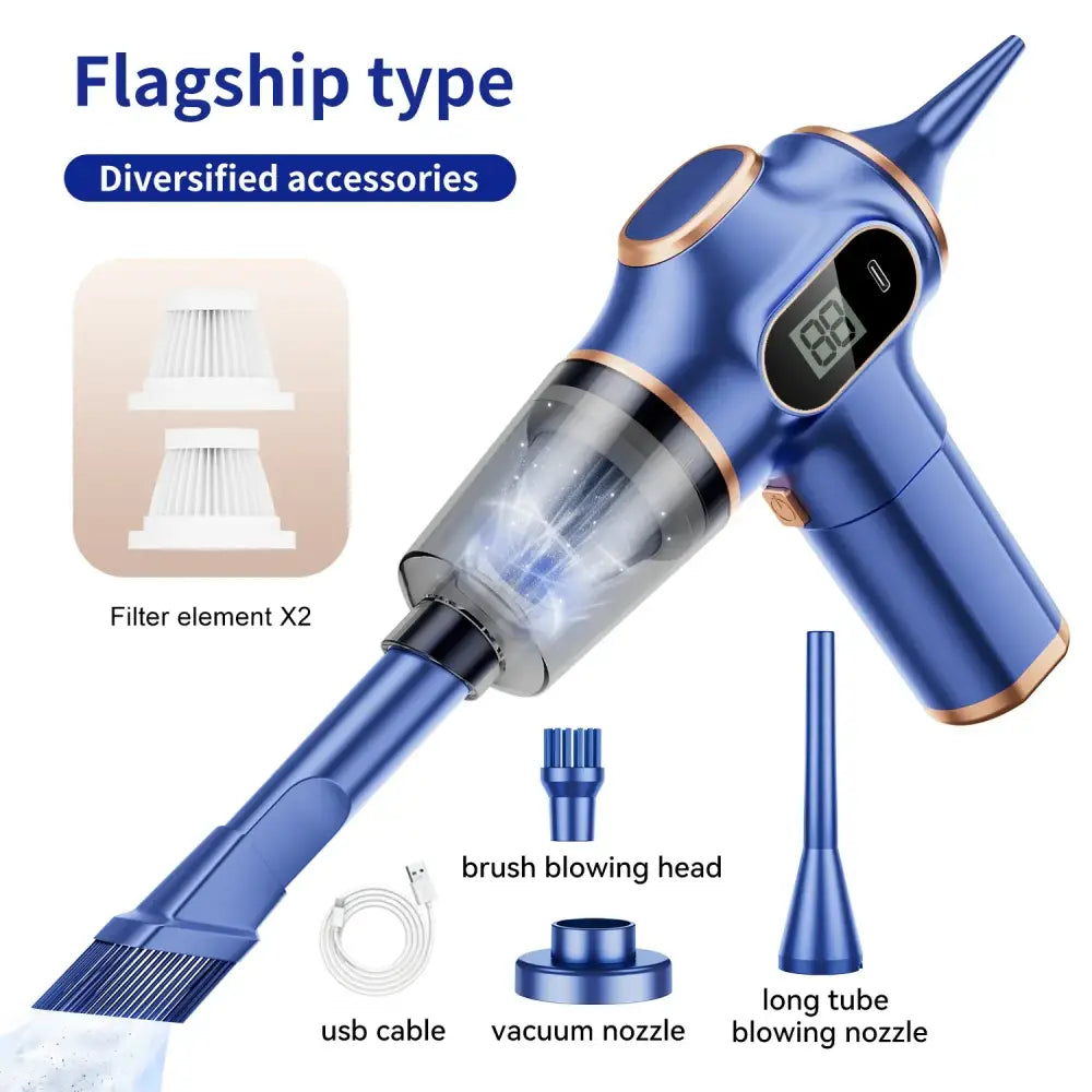 Wireless Car Vacuum Cleaner – High-Power Portable Mini Vacuum