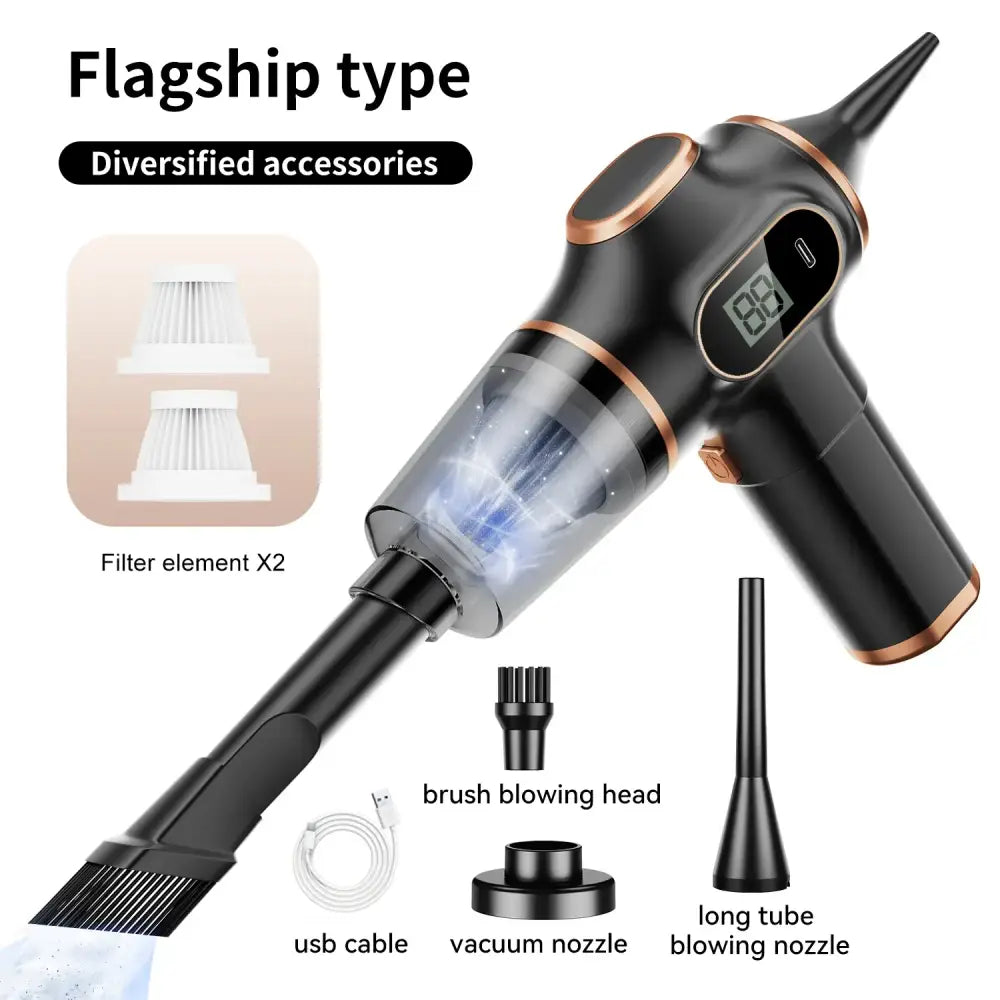 Wireless Car Vacuum Cleaner – High-Power Portable Mini Vacuum