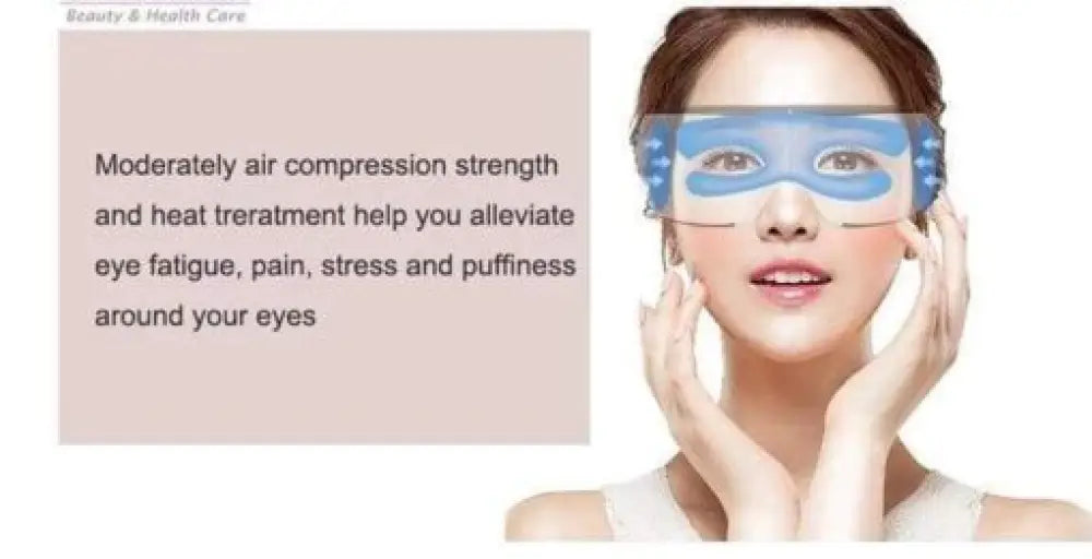 Wireless Electric Eye Massager – Heat, Vibration & Air Pressure