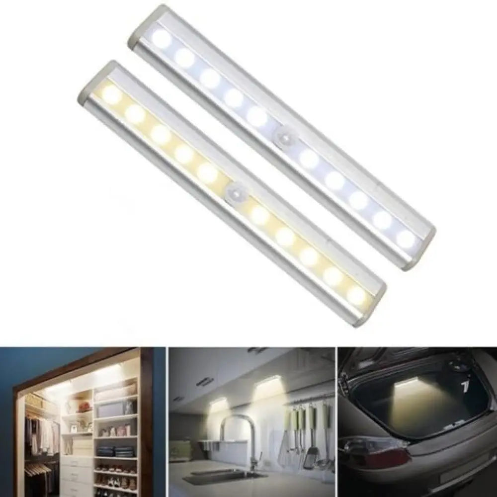Wireless LED Motion Sensor Cabinet Light – PIR, No Wiring