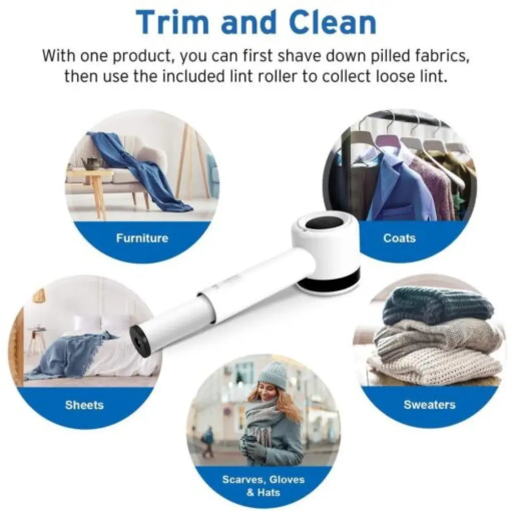 Wireless Lint Remover & Fabric Shaver – Electric Pill Remover