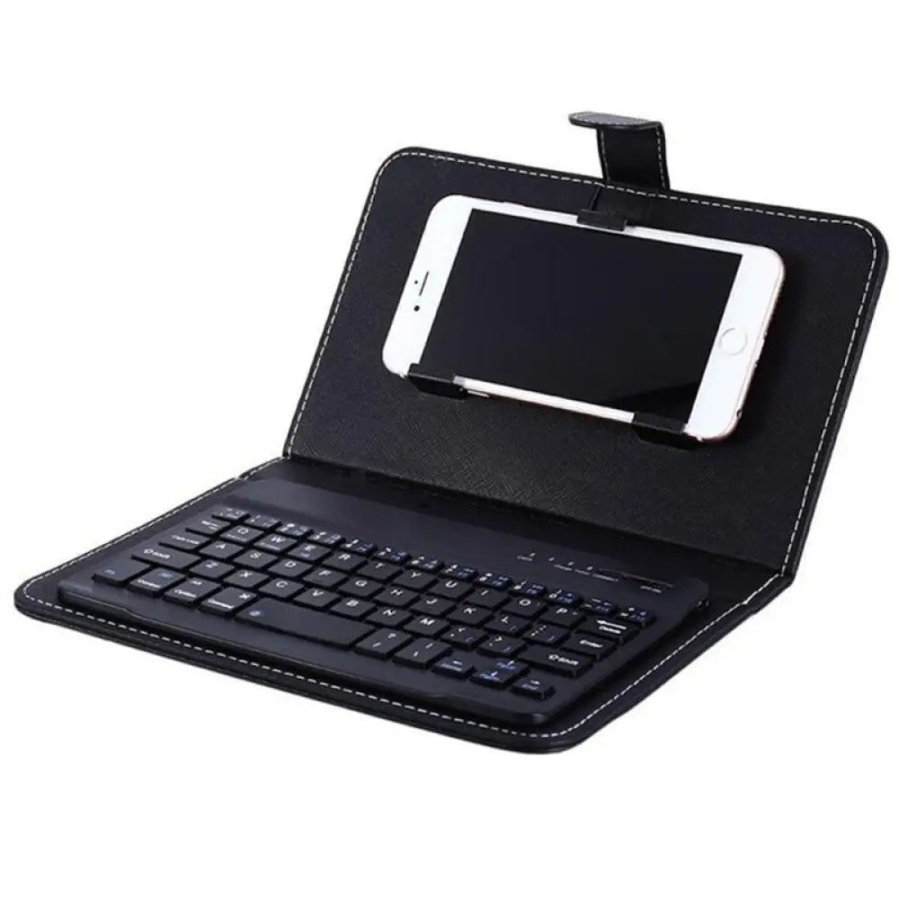 Wireless Bluetooth Phone Keyboard Case – PU Leather, All Phones