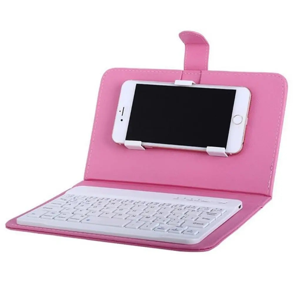 Wireless Bluetooth Phone Keyboard Case – PU Leather, All Phones