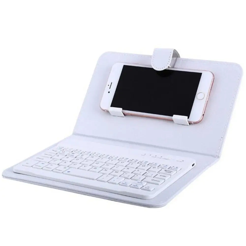 Wireless Bluetooth Phone Keyboard Case – PU Leather, All Phones