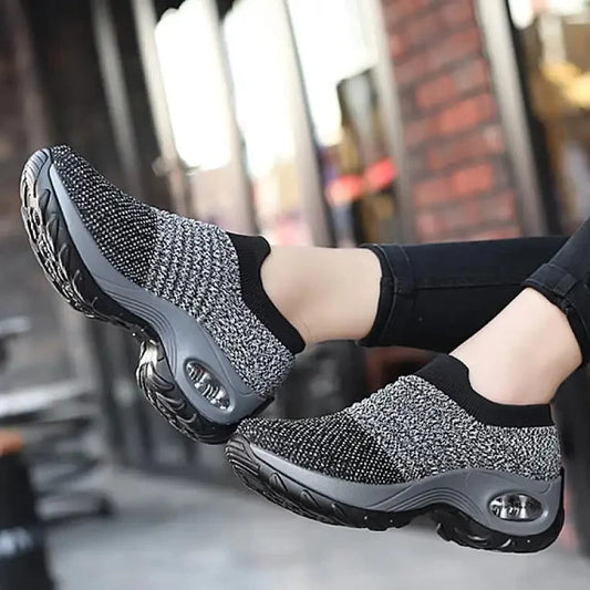 Women's Air Cushion Walking Sneakers – Breathable