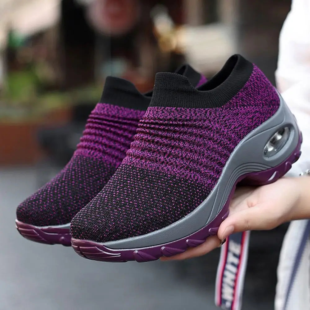 Women's Air Cushion Walking Sneakers – Breathable
