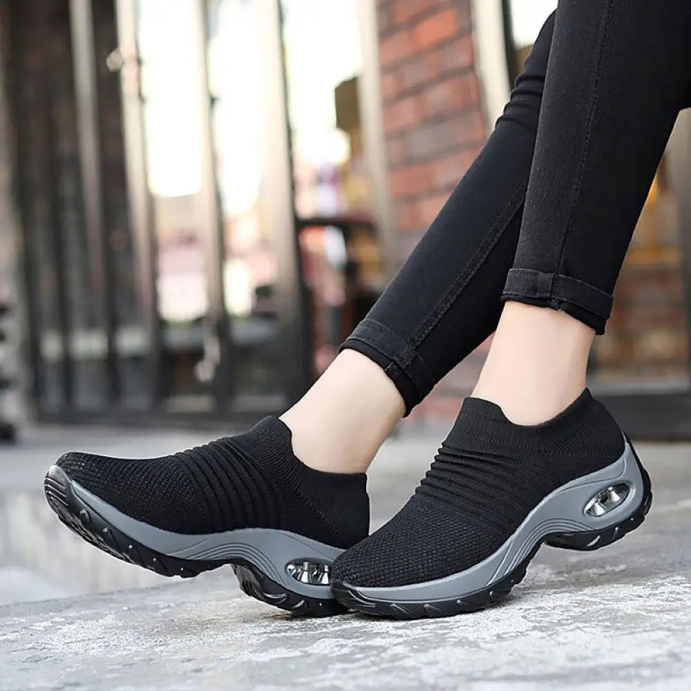 Women's Air Cushion Walking Sneakers – Breathable