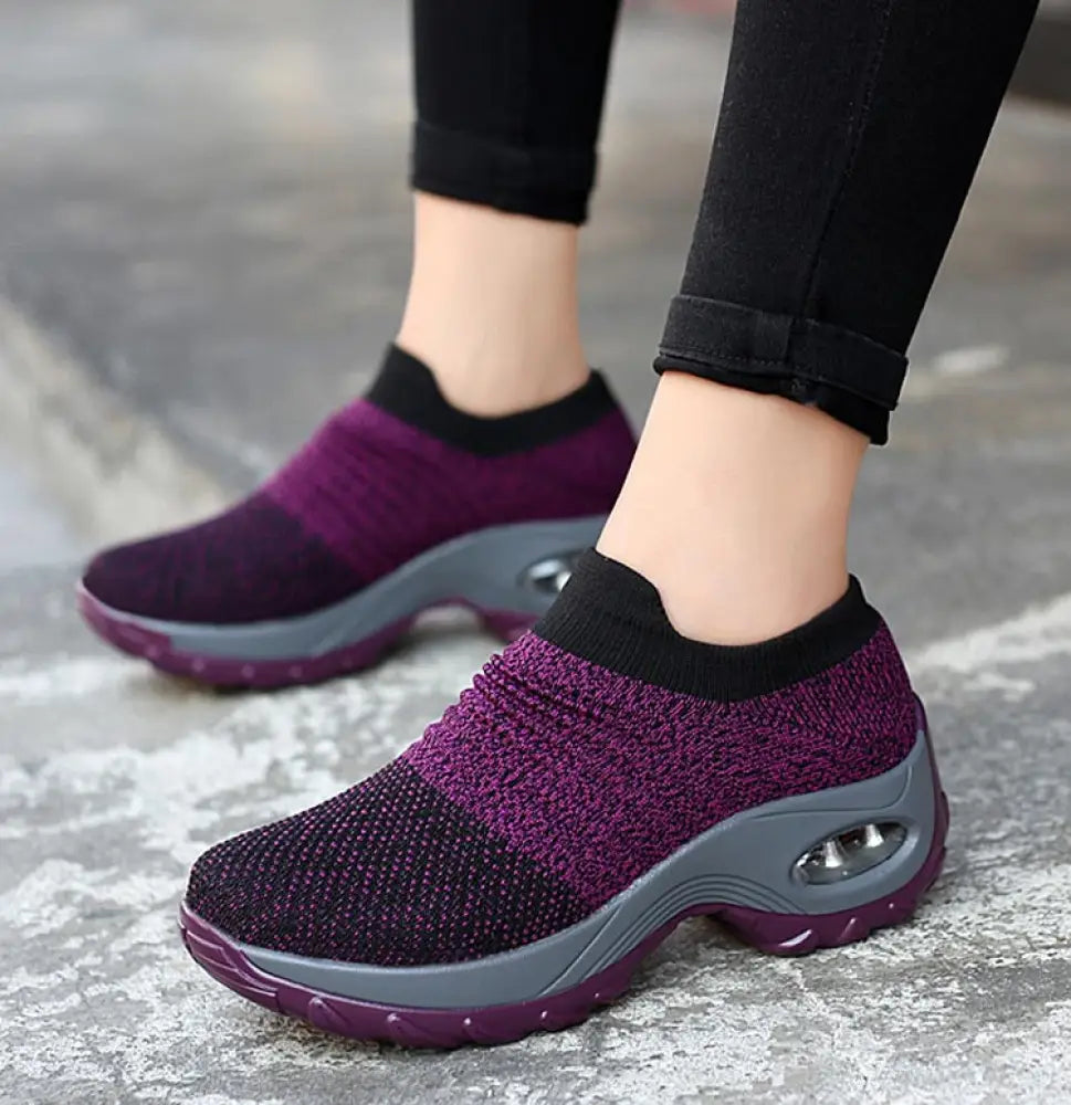 Women's Air Cushion Walking Sneakers – Breathable
