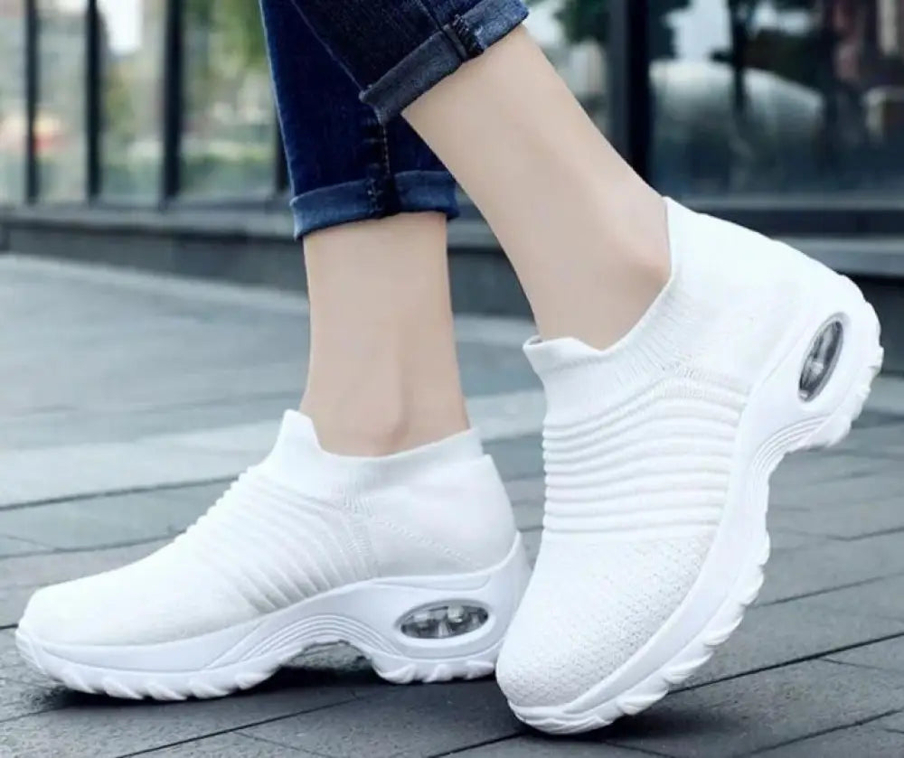 Women's Air Cushion Walking Sneakers – Breathable