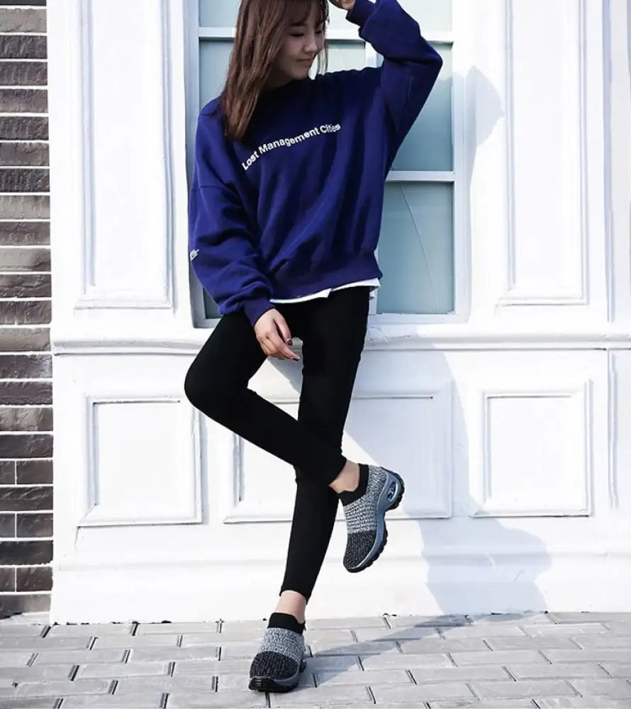 Women's Air Cushion Walking Sneakers – Breathable