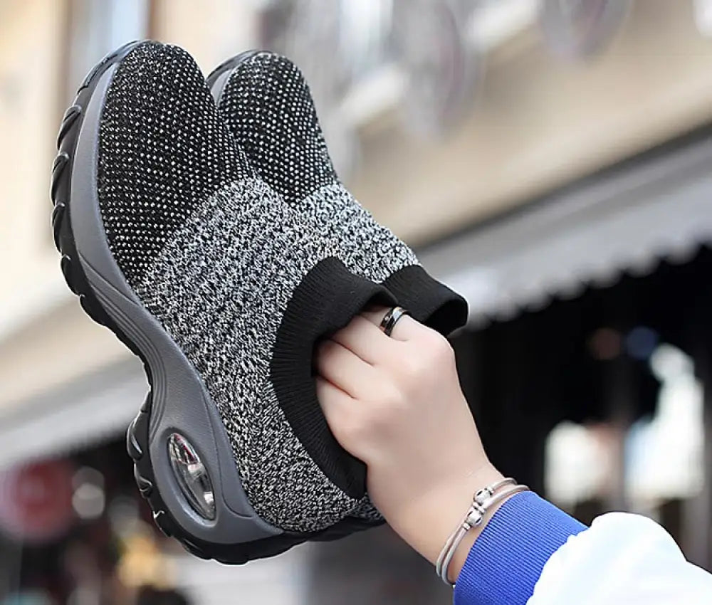 Women's Air Cushion Walking Sneakers – Breathable