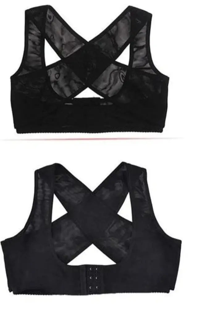 Women's Front-Close Posture Bra – X-Back Support, 2 Colors