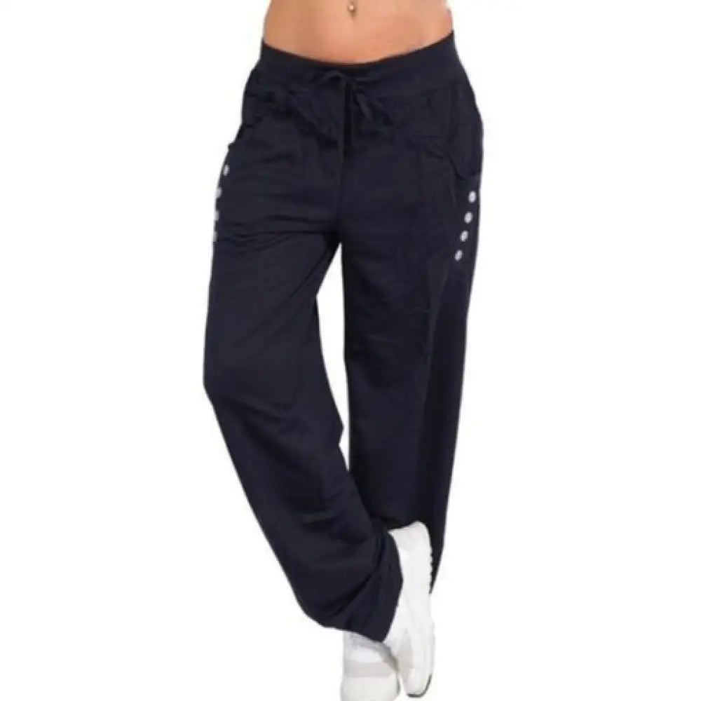 Women's Jogger Pants – 6 Pockets, Elastic Waist