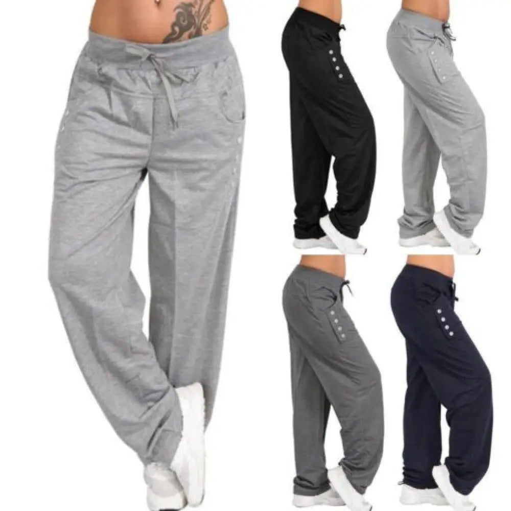 Women's Jogger Pants – 6 Pockets, Elastic Waist